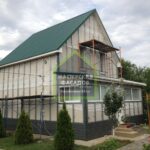 Фото. Обшивка дома фасадными панелями, СТН Автотранспортник, Красноармейский р-он, гор. Волгоград