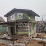 Фото. Утепление и отделка фасадными панелями дома, бани и хозблока, о.Зеленый, СНТ Мичуринец, г. Волжский.