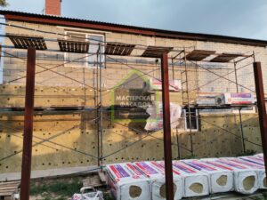 Фото. Утепление и отделка дома металлосайдингом, Береславка, СНТ Энергетик, г. Волгоград.