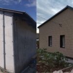 Фото. Утепление и отделка дома фасадными панелями, ул. Коммунаров, г. Волгоград.